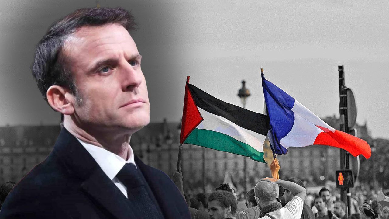 Macron'dan tarihi adım: Fransa, Filistin’i devlet olarak tanıyacak!