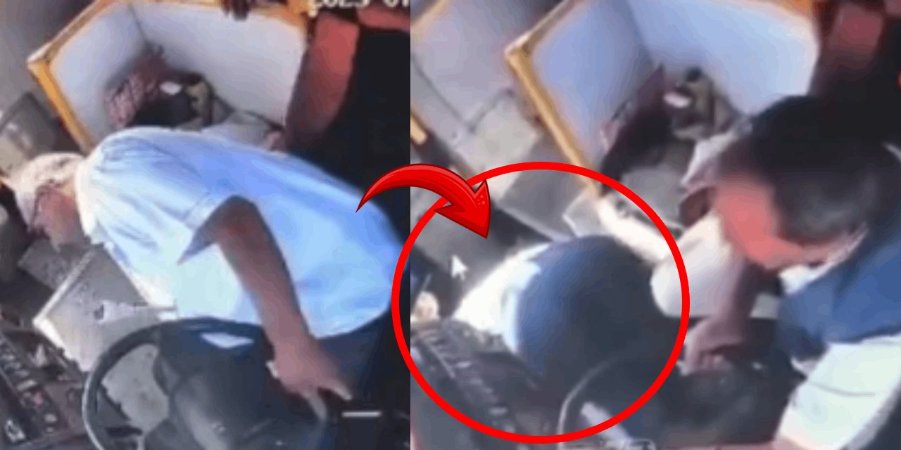 Otobüs şoförü direksiyon başında kalp krizi geçirdi! Bir yolcu otobüsü durdurup kazayı son anda önledi