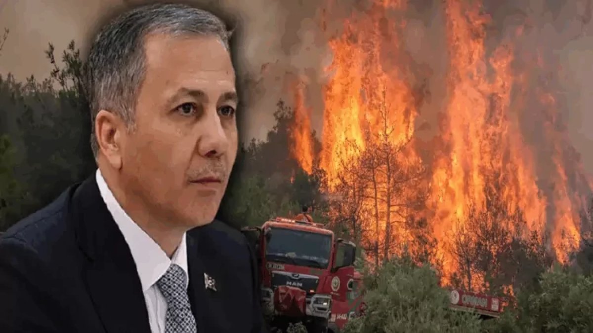 Bakan Yerlikaya 13 ilde orman yangınlarının bilançosunu açıkladı