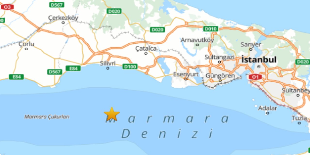 İstanbul'da hissedilen bir deprem oldu