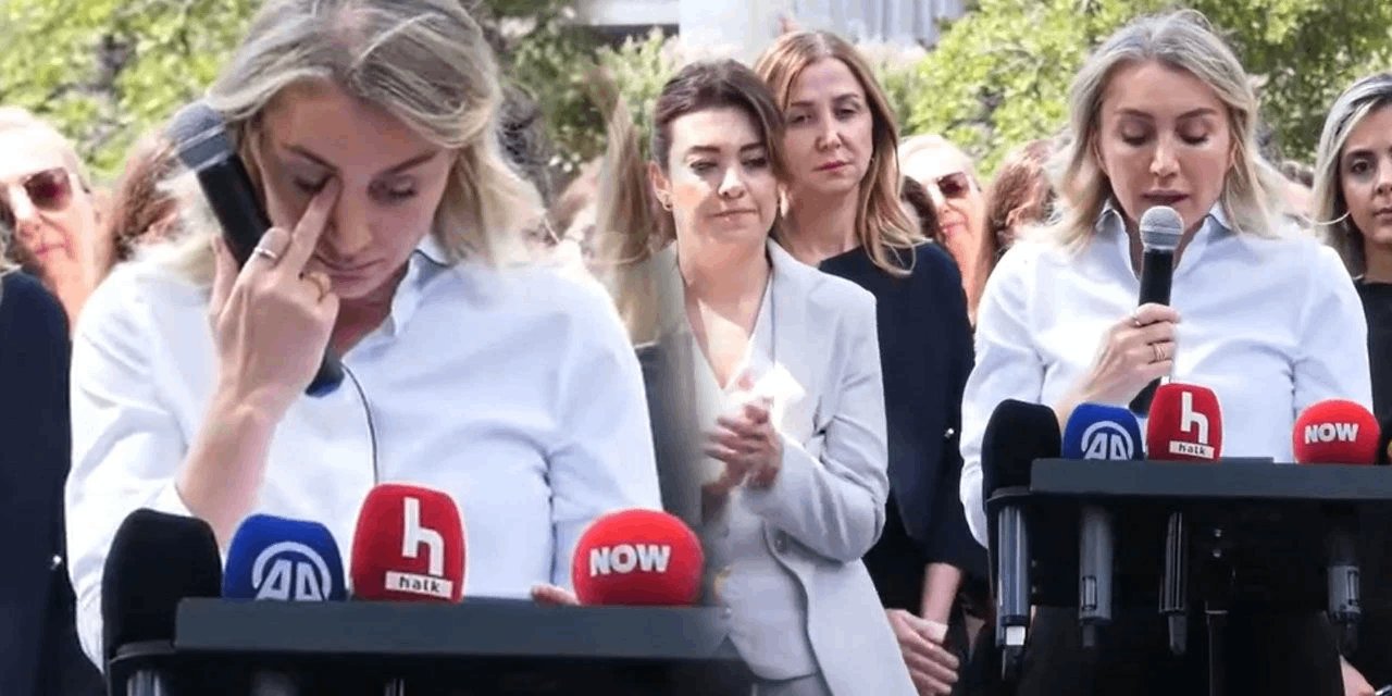 Dilek İmamoğlu mektubu okurken gözyaşlarını tutamadı