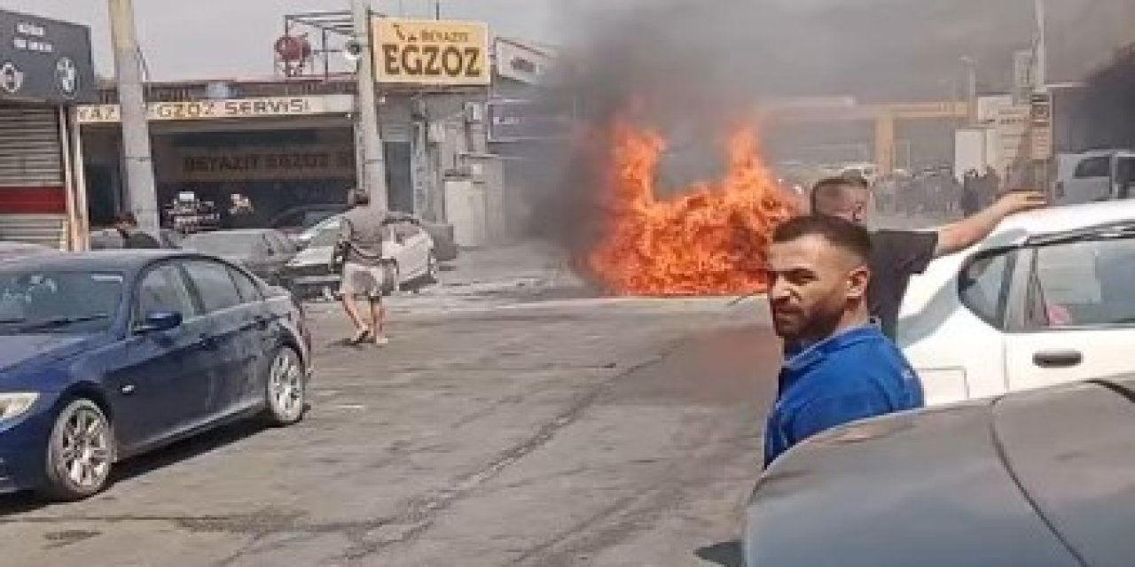 Jaguar'ın elektrikli aracı servis alanında alev aldı