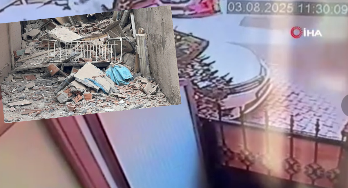 İstanbul'da yıkım sırasında çökme: İki bina zarar gördü