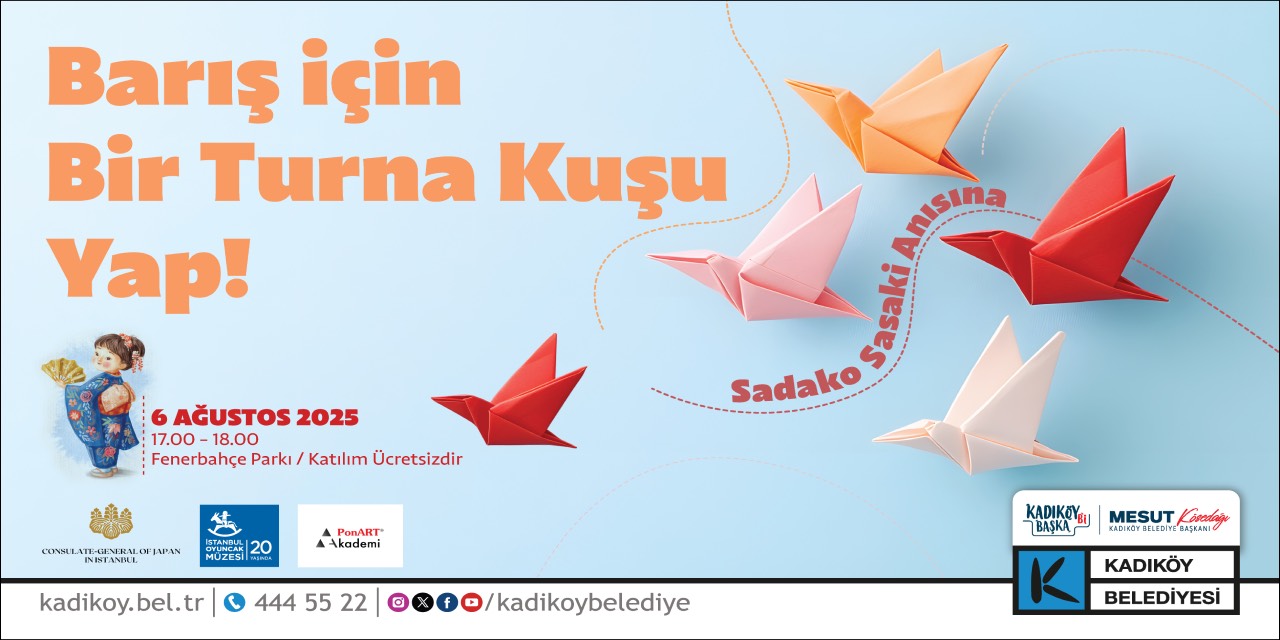 Kadıköy’den Hiroşima’ya barış kuşları