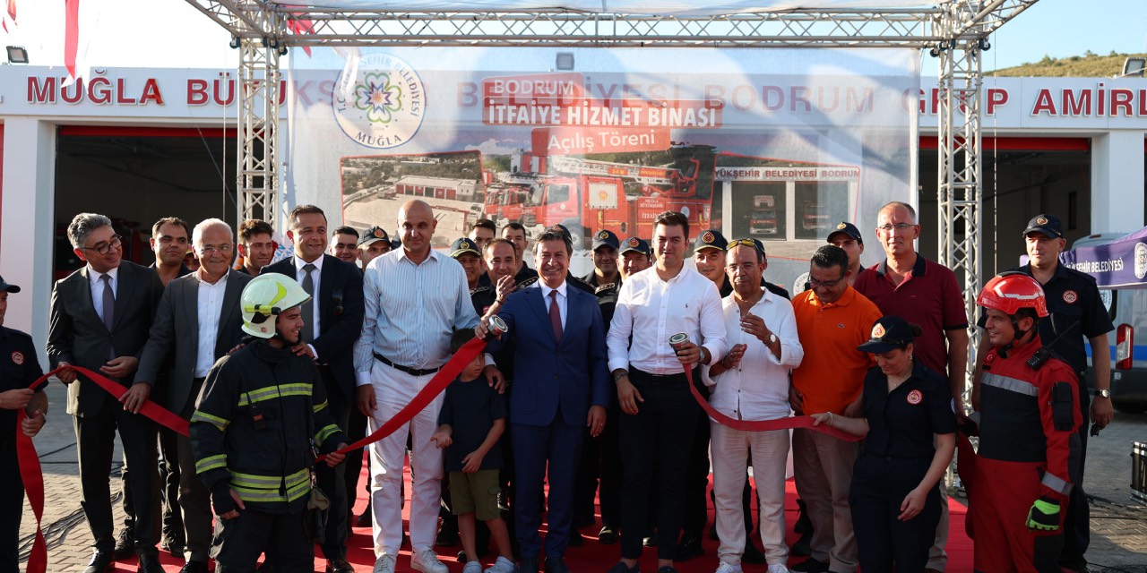 Bodrum’da yeni itfaiye hizmet binası hizmete açıldı