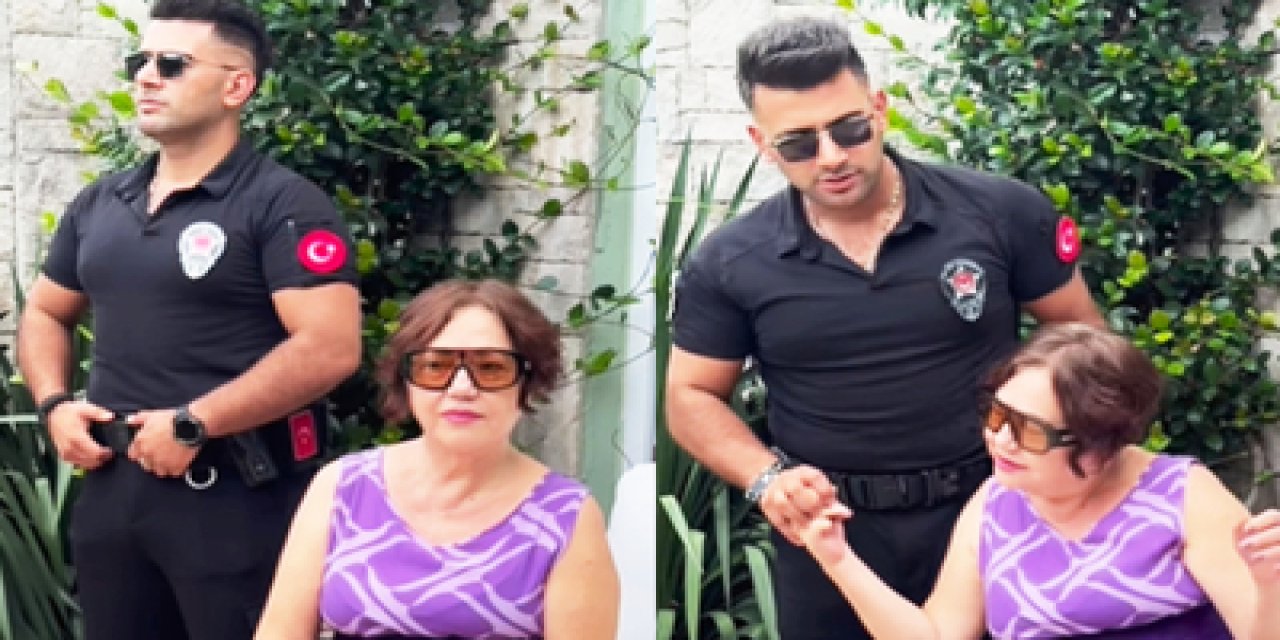 Nazan Öncel’den alışılmadık paylaşım! 'Yakışıklı güvenlik" ile çektiği video hem şaşırttı hem de eleştiri topladı