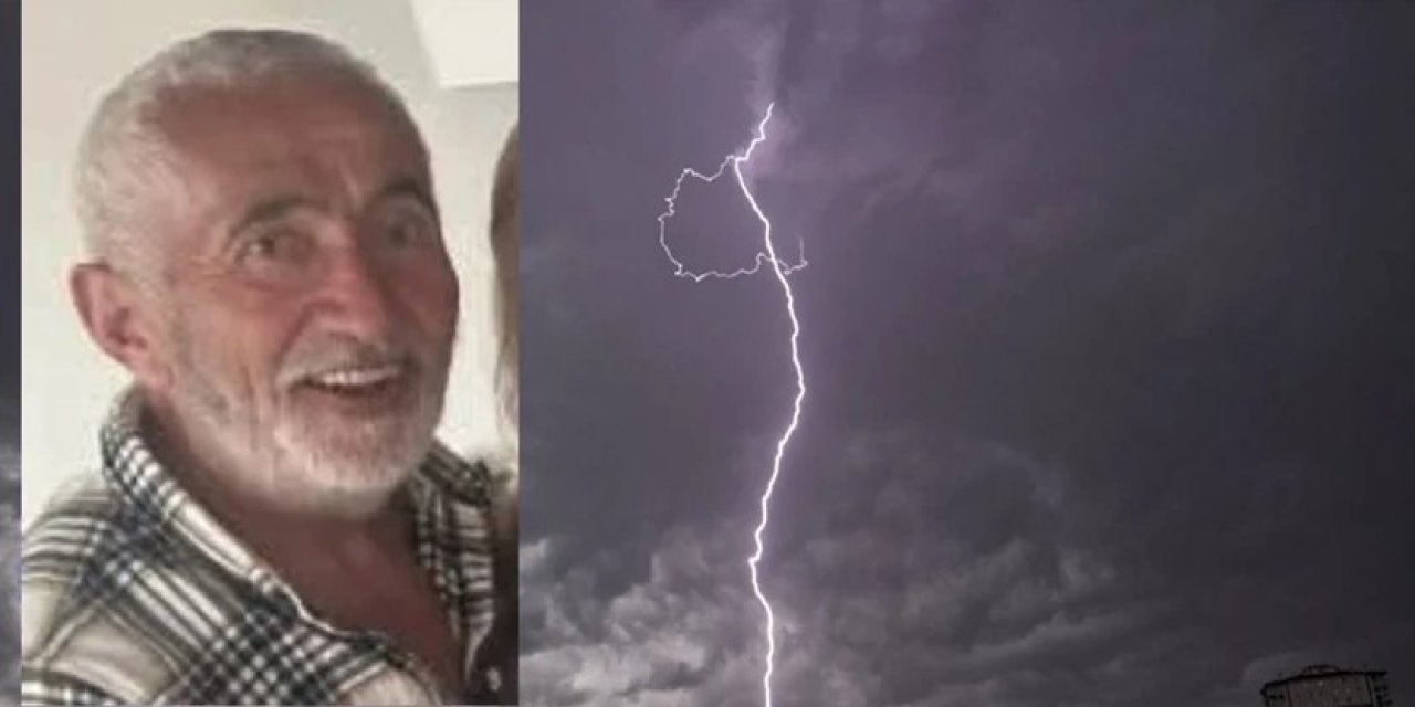 Tekirdağ’da yıldırım isabet eden 65 yaşındaki vatandaş hayatını kaybetti