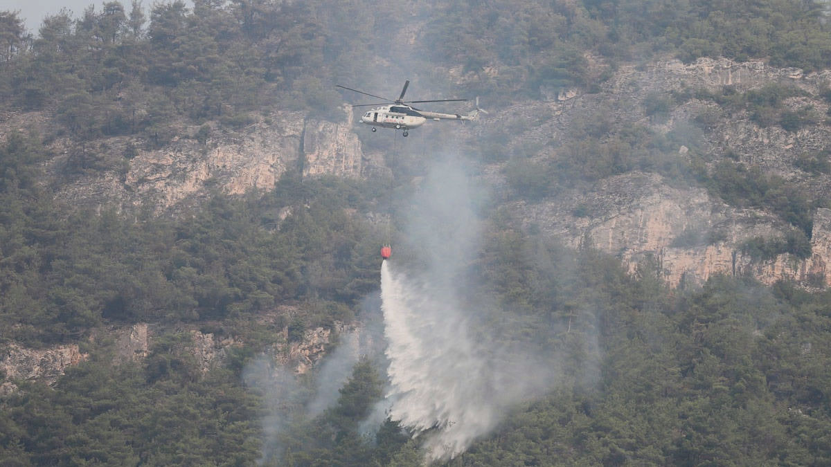 Karabük'te ormanlık alanda yeniden yangın çıktı