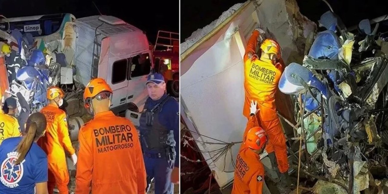 Brezilya’da yolcu otobüsü ile kamyon çarpıştı: 11 ölü, 45 yaralı