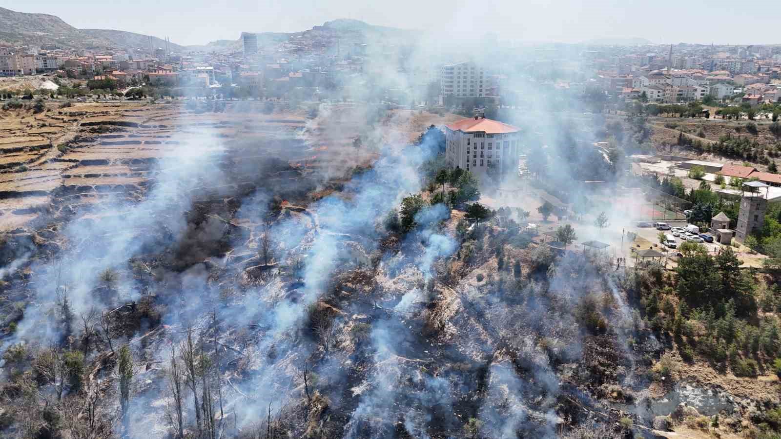 Nevşehir'de korkutan yangın