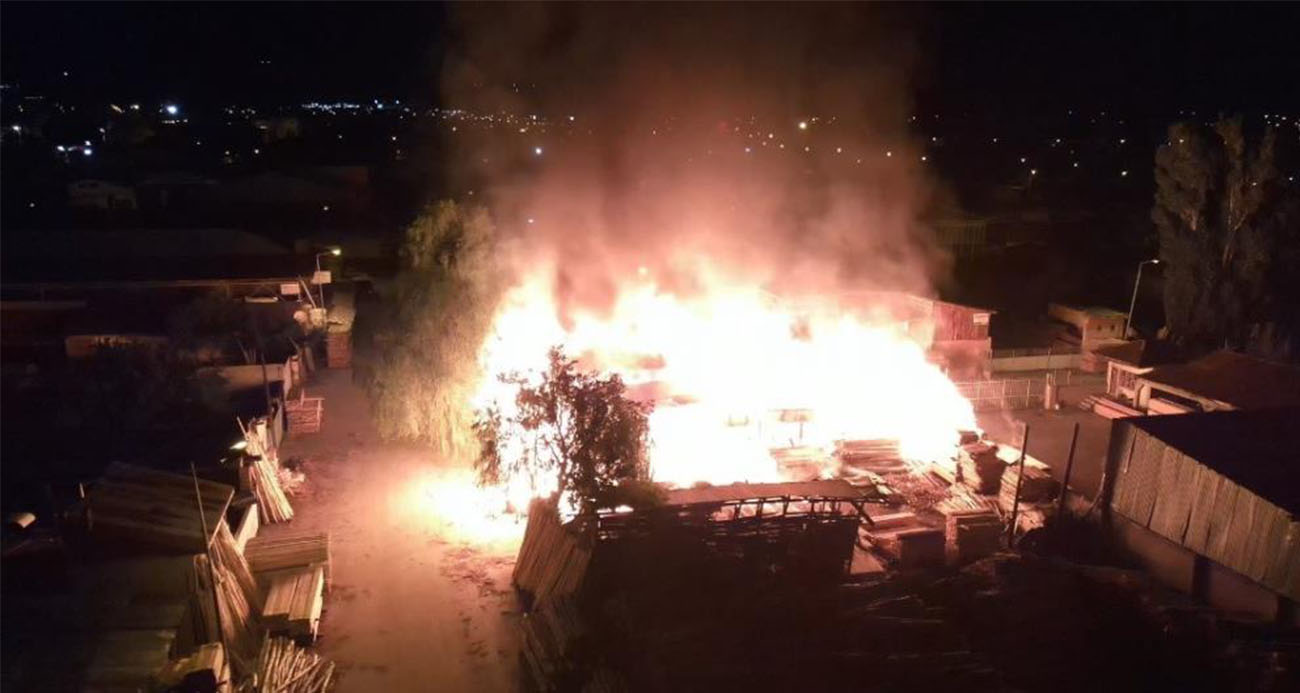 Keresteciler sitesinde yangın