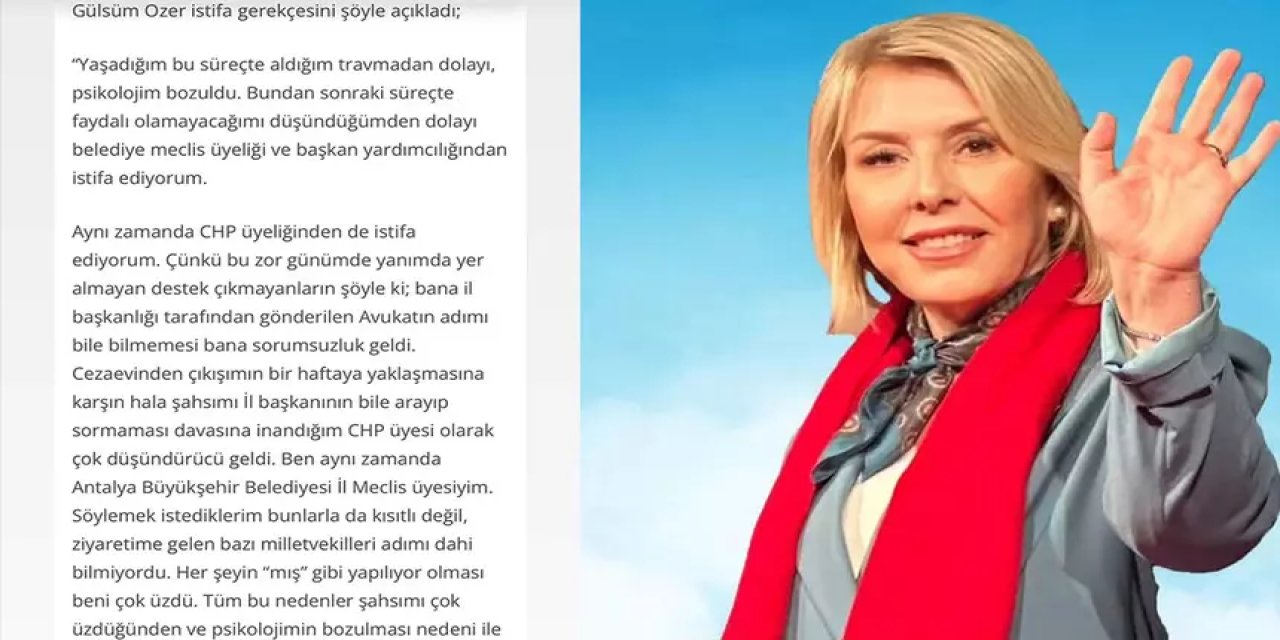 CHP'li belediye başkan yardımcısı istifa etti! Sebebini de açıkladı