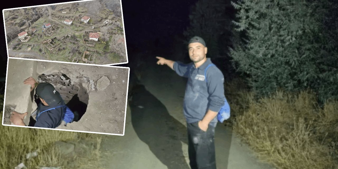 'Cinli' köye gidip sabaha kadar kaldı: Besmele çekip terk edilmiş evlere girdi!