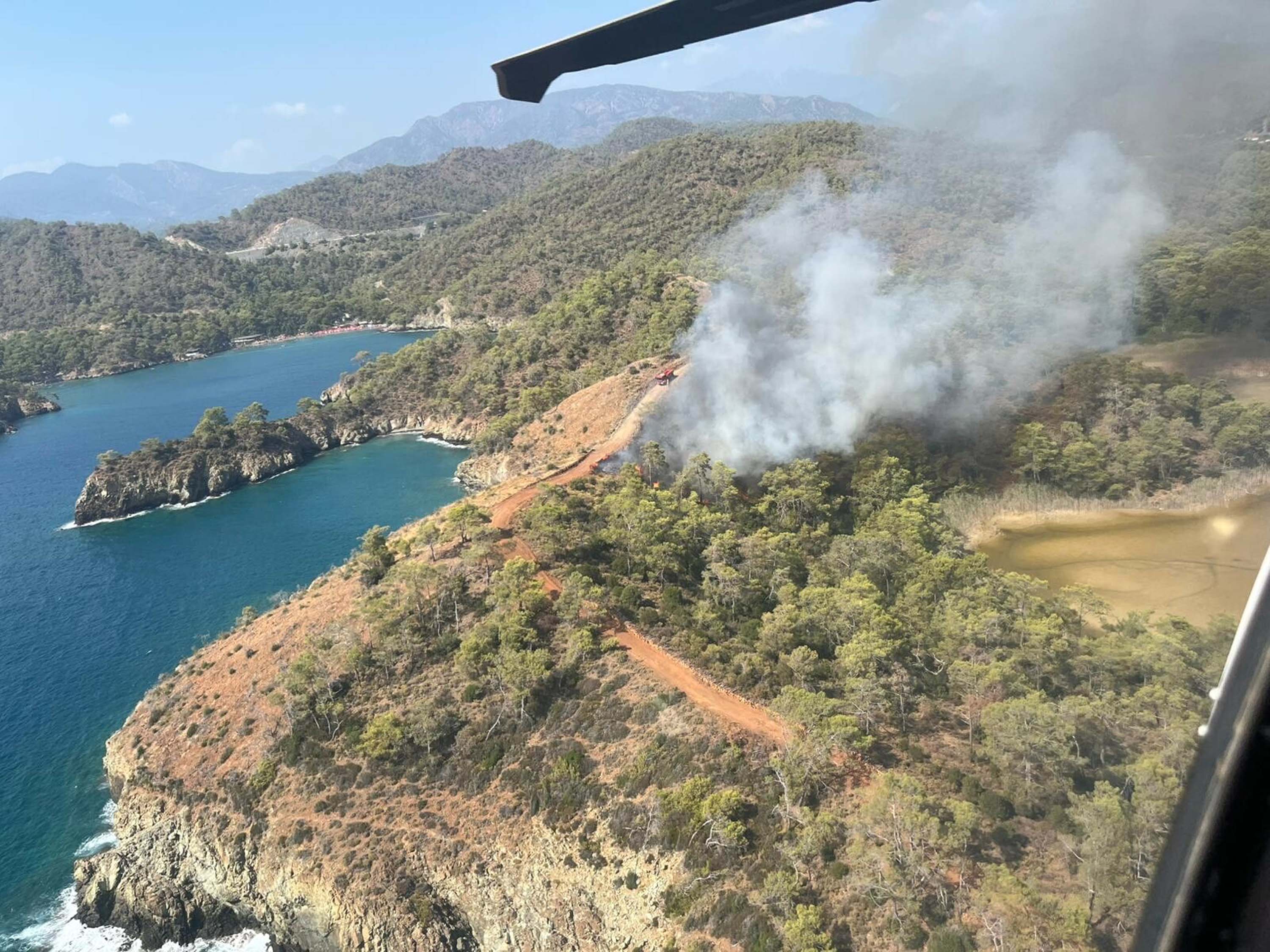 Muğla'da orman yangını çıktı