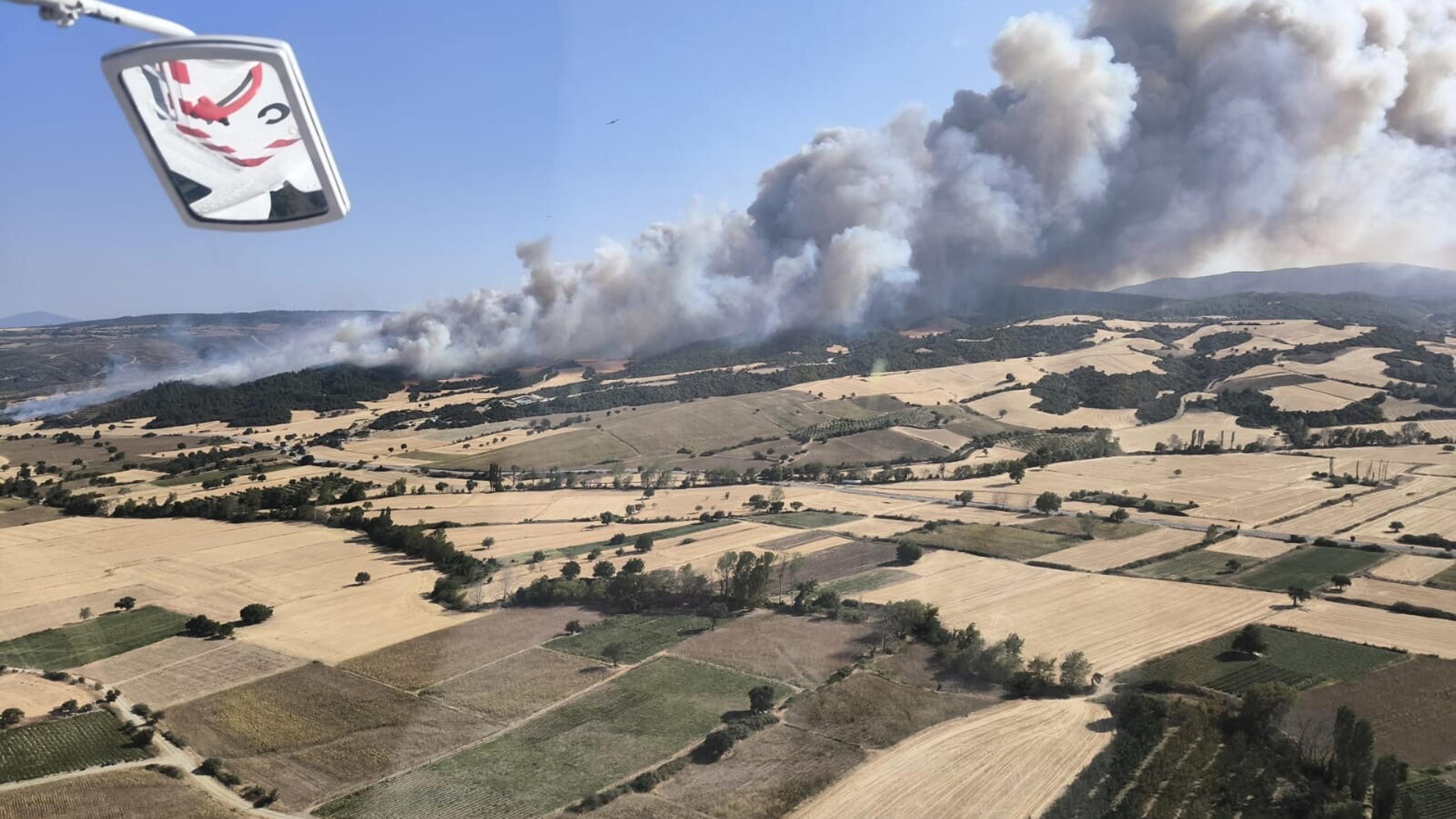 Çanakkale yine orman yangınlarıyla mücadele ediyor! Köyler tahliye edildi