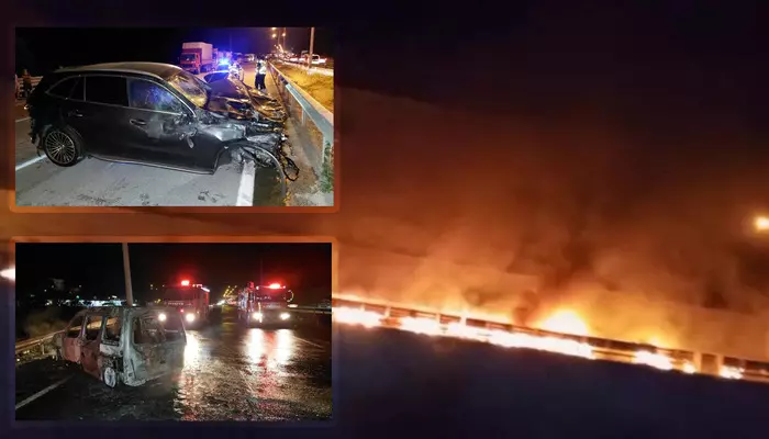 Samsun'da facia! Tır 5 kilometre alev alev yanarak gitti