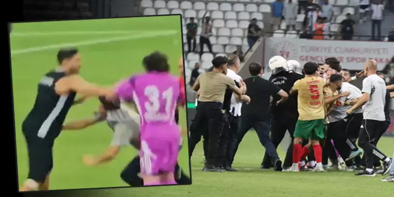 Amedspor-Erzurumspor maçında saha karıştı: Kulüp başkanlarından açıklama