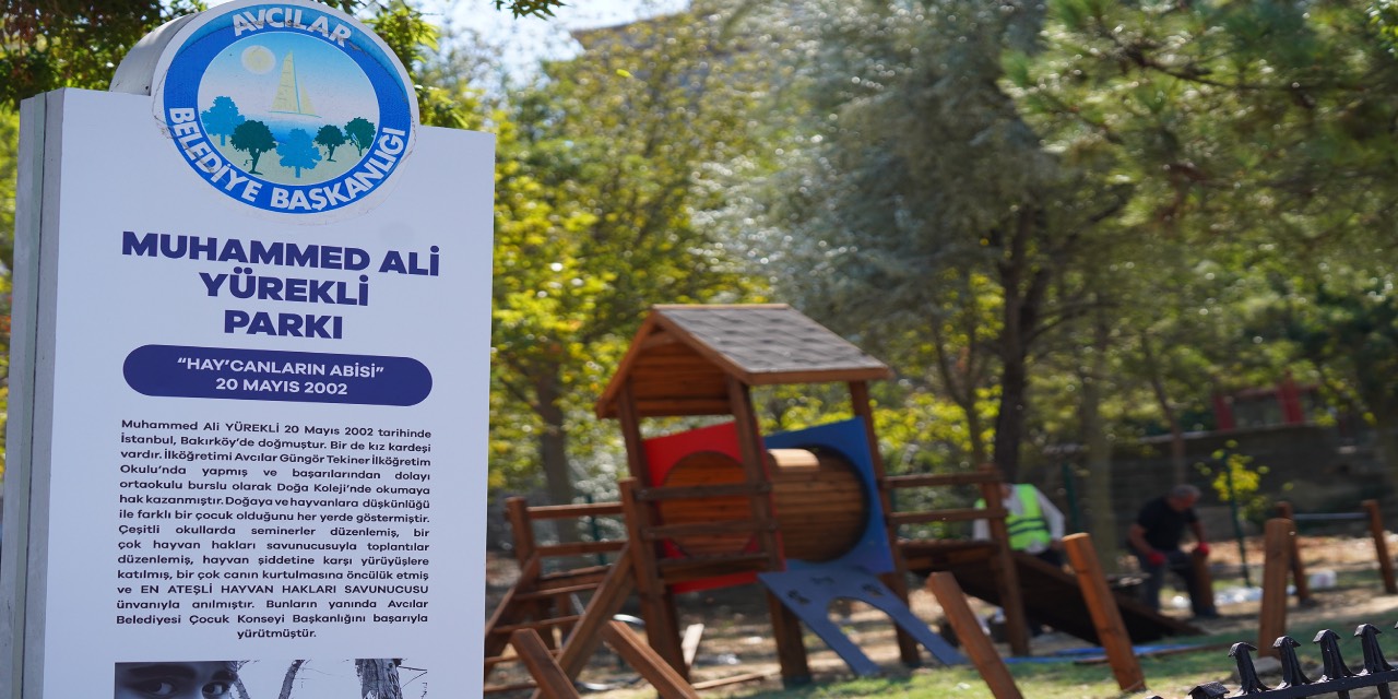 Avcılar’daki köpek oyun parkı yenilendi ve hizmete açıldı