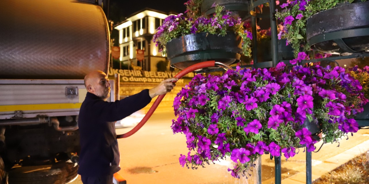 Eskişehir’de yeşil alanlar için gece mesaisi