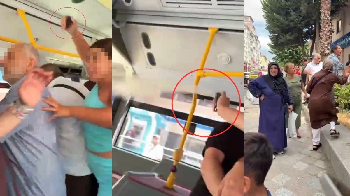 İETT otobüsünde biber gazlı kavga