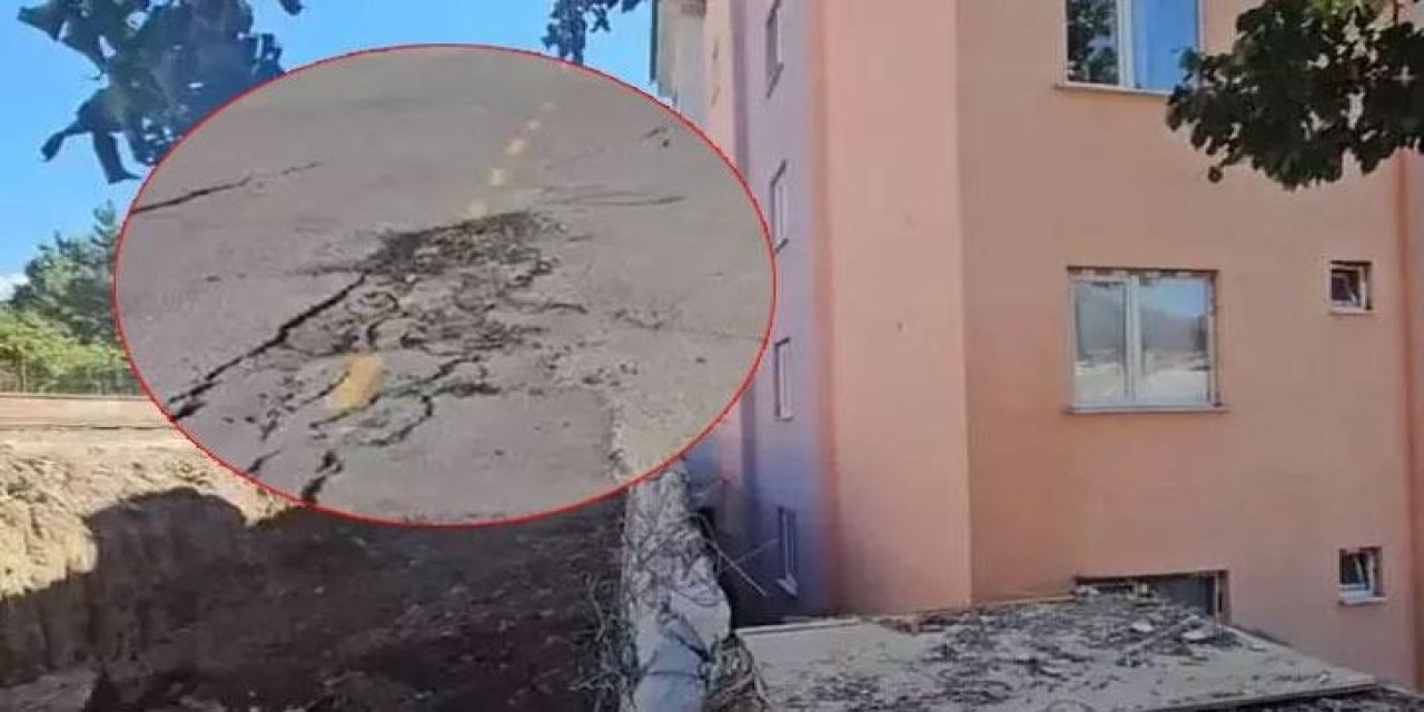 Erzurum'da heyelan faciası! 70 ev tehliye edildi