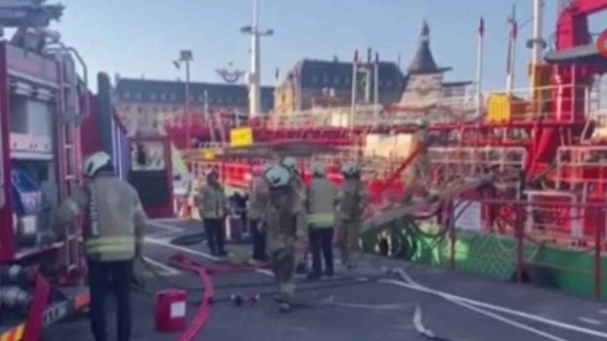 Haydarpaşa’da yakıt ikmal gemisinde yangın