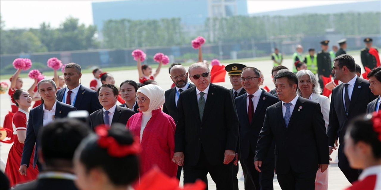 Erdoğan, Şanghay İşbirliği Örgütü Zirvesi için Çin'e gitti
