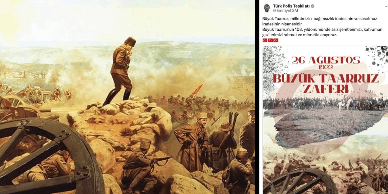 Emniyet'te "Atatürksüz 30 Ağustos paylaşımı" sonrası bir kişi görevden alındı