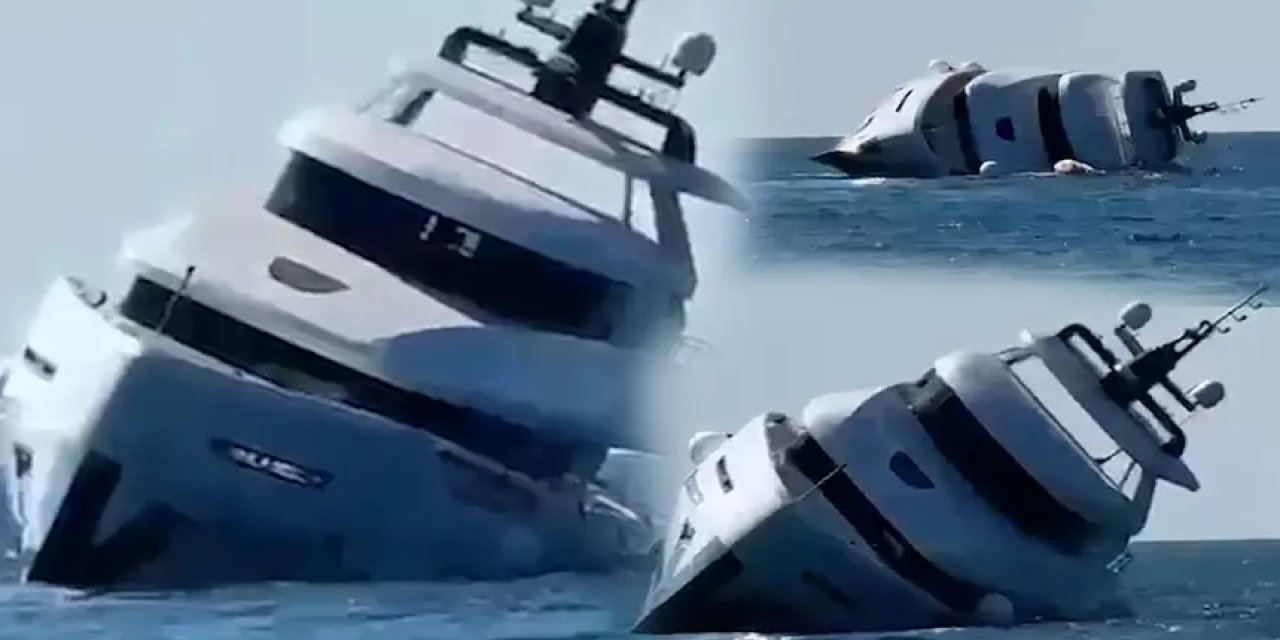 Lüks yatta can pazarı! Denize indikten 15 dakika sonra battı