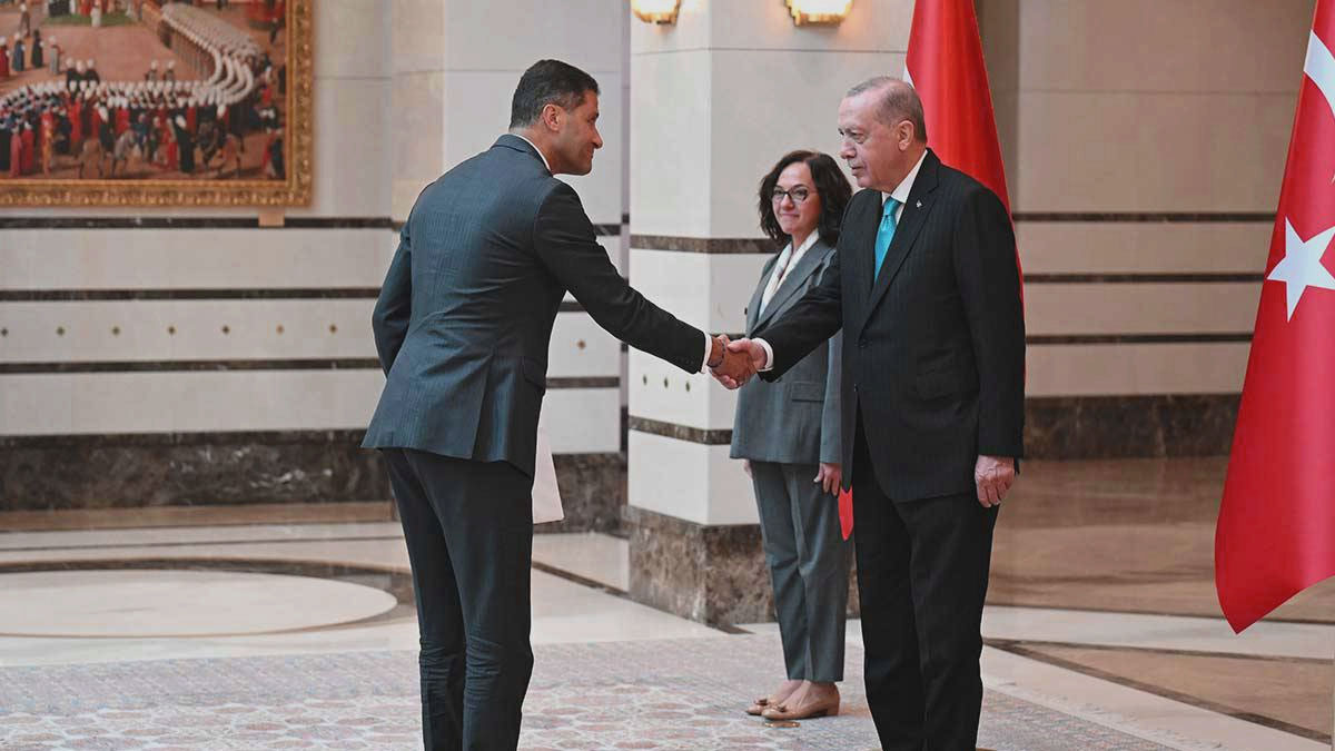 Erdoğan, 4 ülkenin büyükelçisini kabul etti