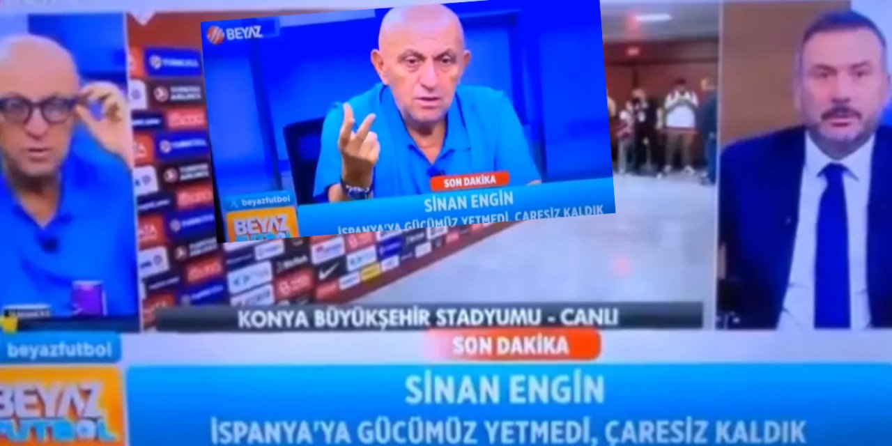 Beyaz Futbol'da müstehcen görüntü skandalı! Sinan Engin şoka girdi