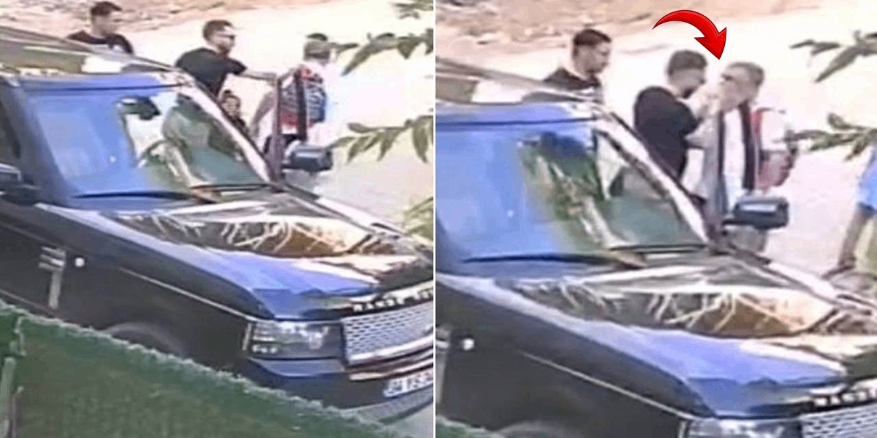 Gebze'de skandal şiddet: Çocuklarının önünde babaya tokat attı!