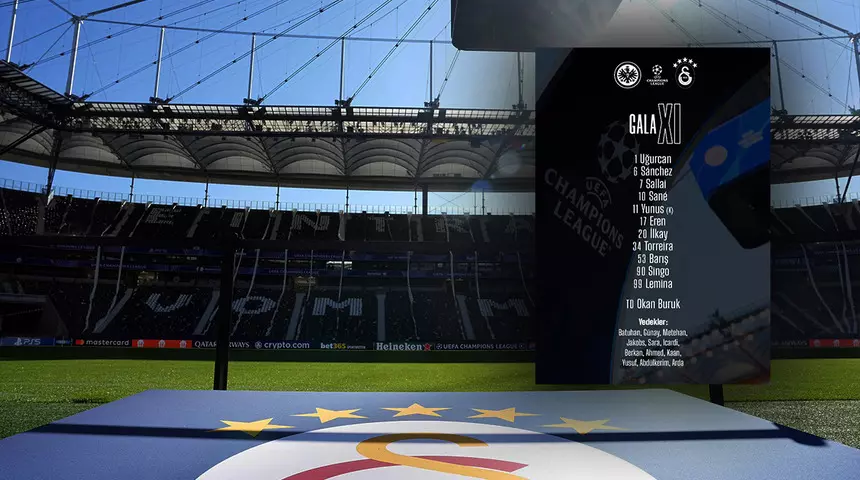 Galatasaray’ın Eintracht Frankfurt karşısındaki ilk 11’i belli oldu