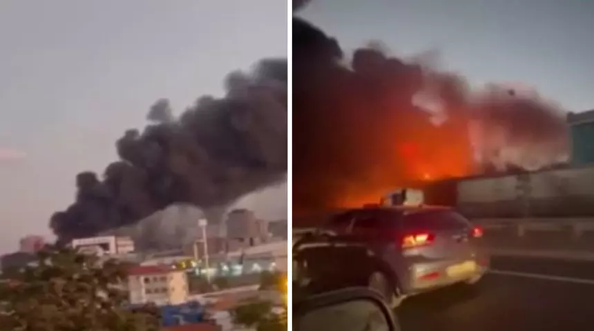 Başakşehir’de sanayi sitesinde yangın