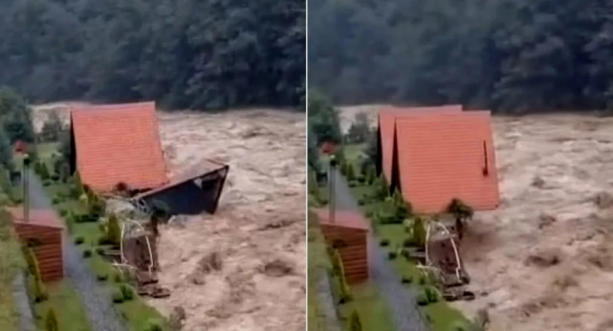 Rize felaketi yaşadı! Selin gelişi ve her şeyi sürükleyip götürdüğü görüntüler