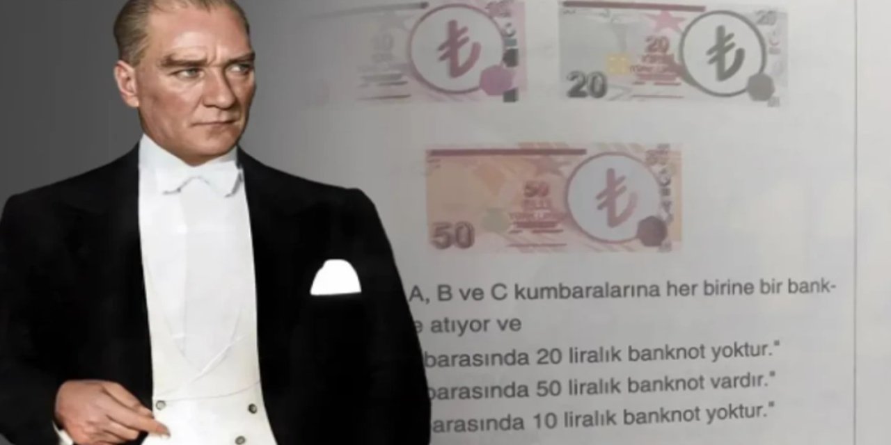 Soru bankasında TL banknotlarına “Atatürk sansürü” iddiası! Tepkiler çığ gibi: Yayınevinden açıklama geldi