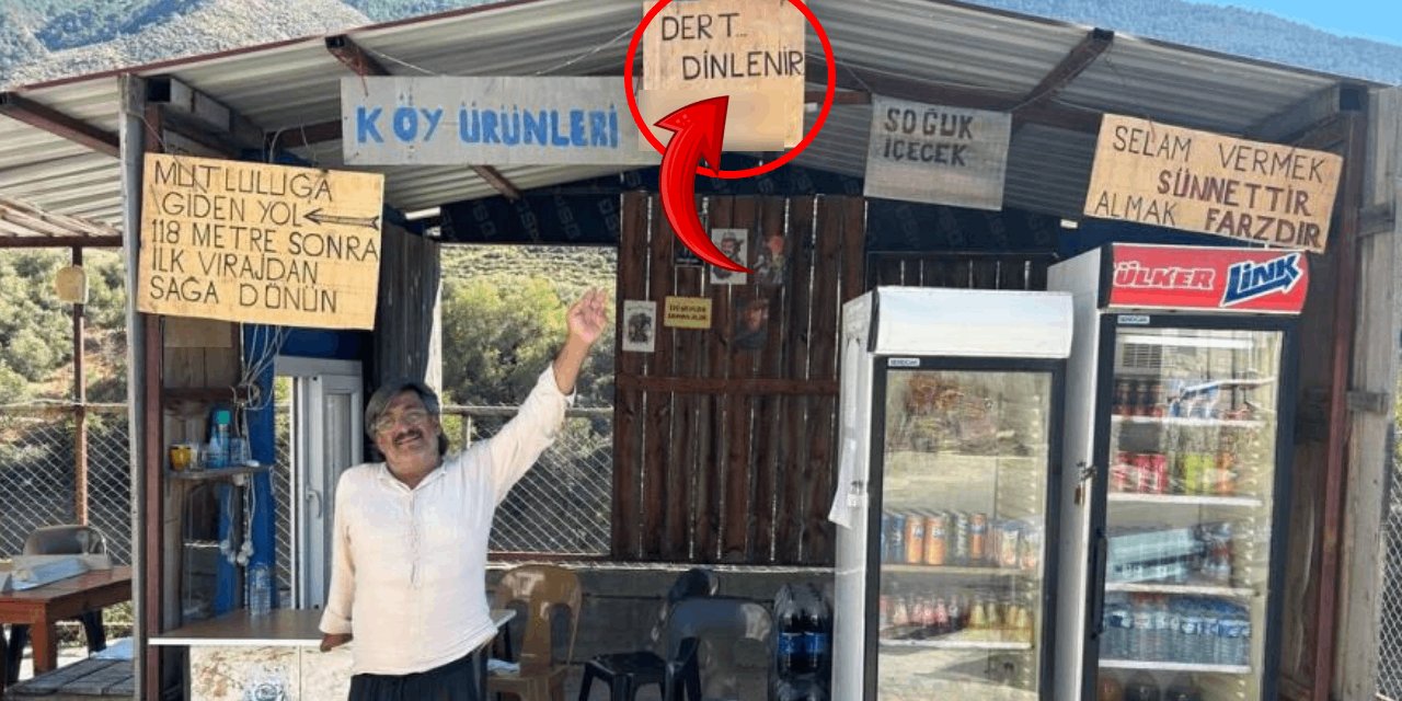 Köy ürünleri satan esnaf dükkanına "Dert dinlenir" yazısı astı: Mahallelinin "psikoloğu" oldu! İşte "seans" başına aldığı ücret