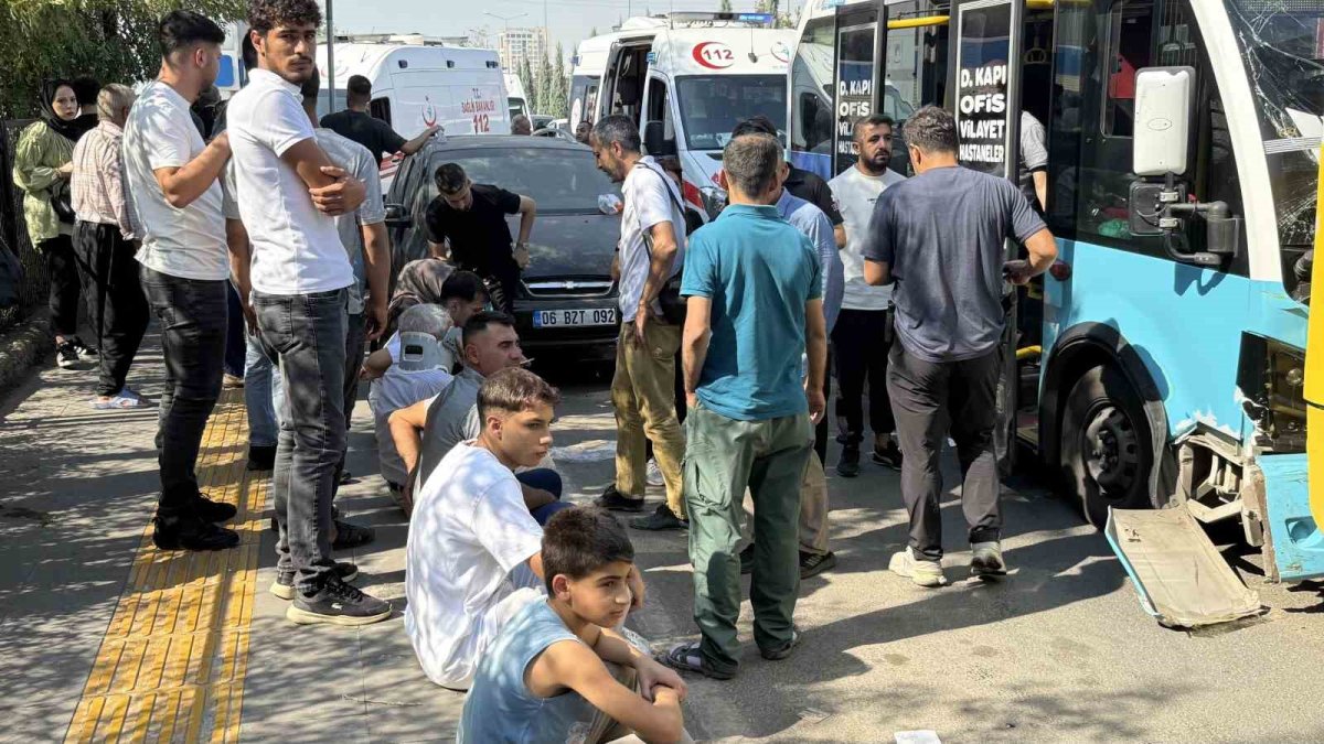 Diyarbakır'da halk otobüsünün freni patladı: Çok sayıda yaralı var