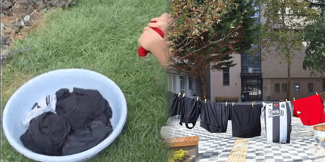 Boğaziçi Üniversitesi'nde çamaşırhane ücretine tepki: Öğrenciler leğenle çamaşır yıkayıp protesto etti