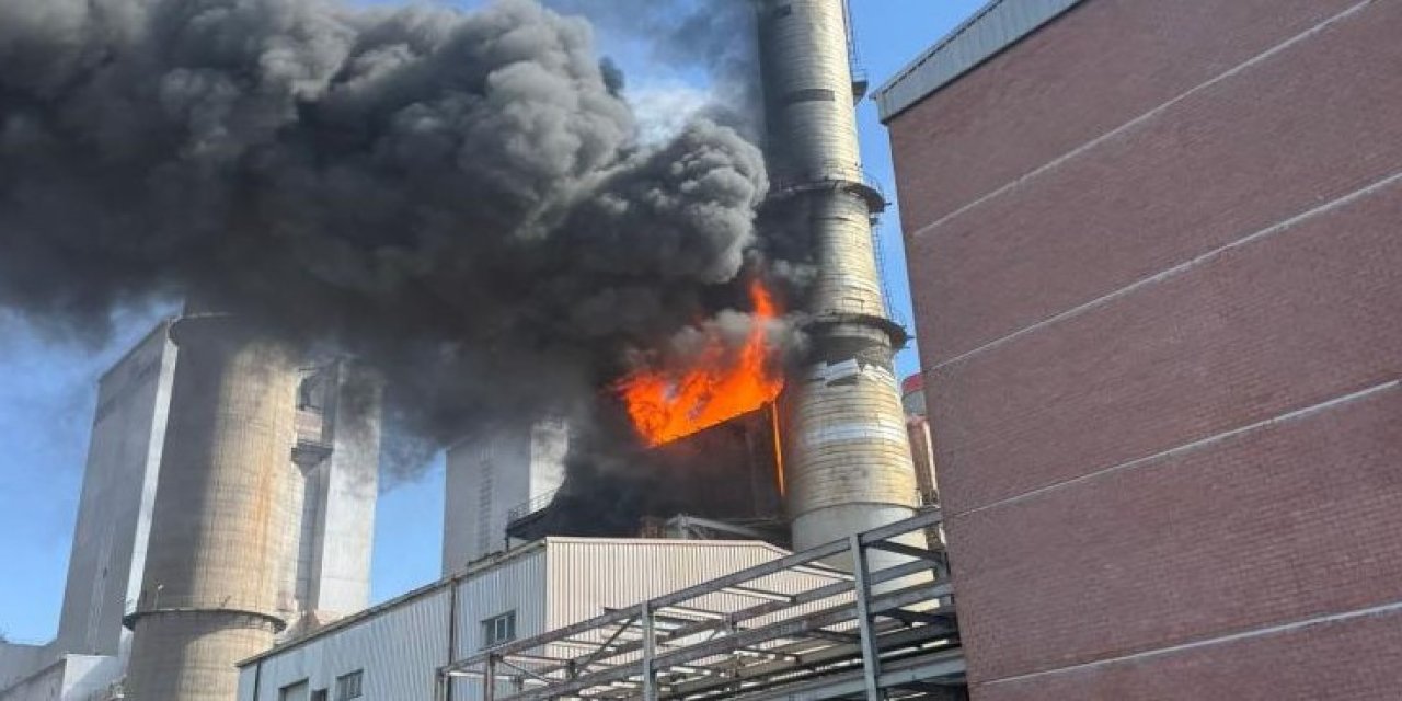 Konya Şeker'e bağlı Kangal Termik Santrali'nde yangın