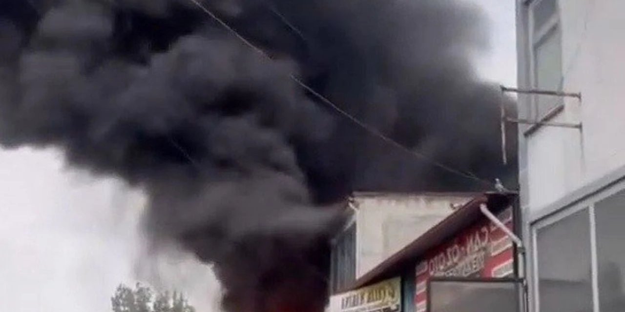 Çerkezköy’de sanayi sitesinde yangın