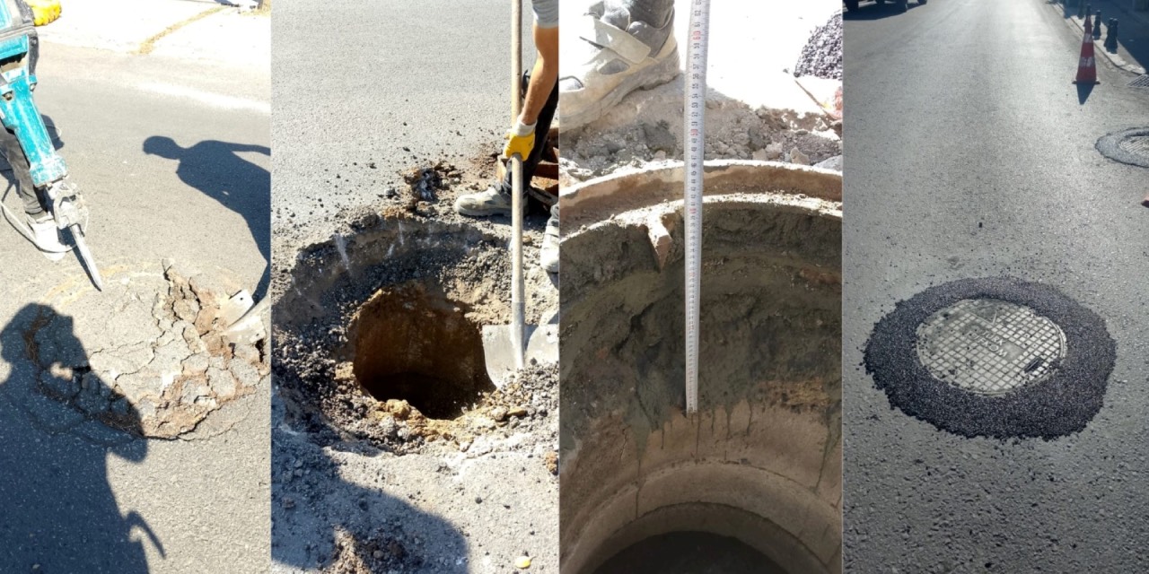 Bodrum’da yol seviyesi altında kalan bacalar yükseltiliyor