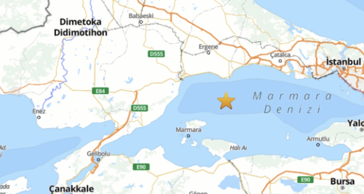 Marmara'da 5 büyüklüğünde deprem: Vali Gül'den açıklama