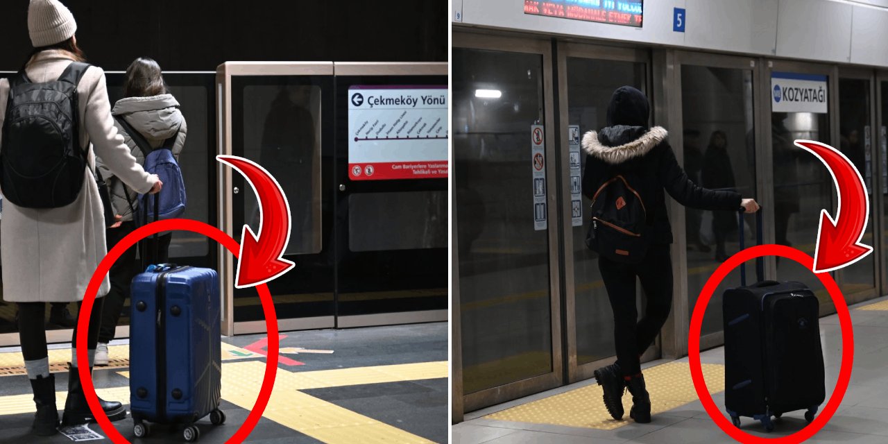 Metroya valizle binmek isteyenlere kötü haber geldi: Artık valiz başına ücret alınacak