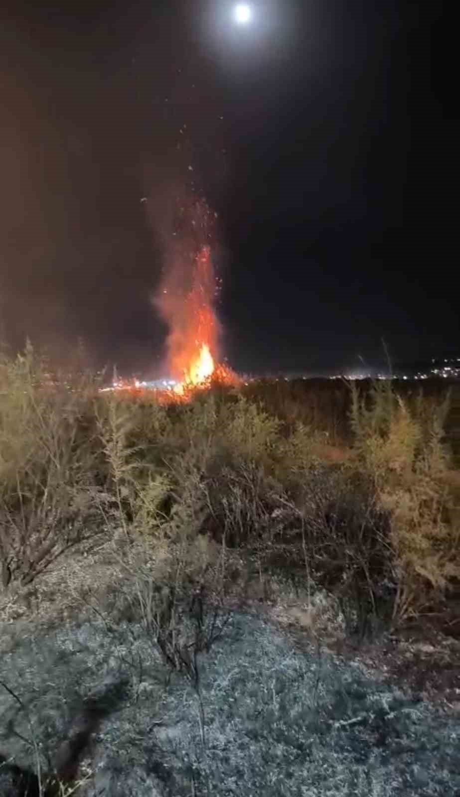 Batman’da anız yangını 30 dönüm alan kül oldu