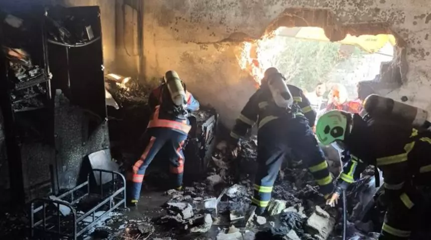 Mardin'de yangın faciası:1 ölü 12 yaralı