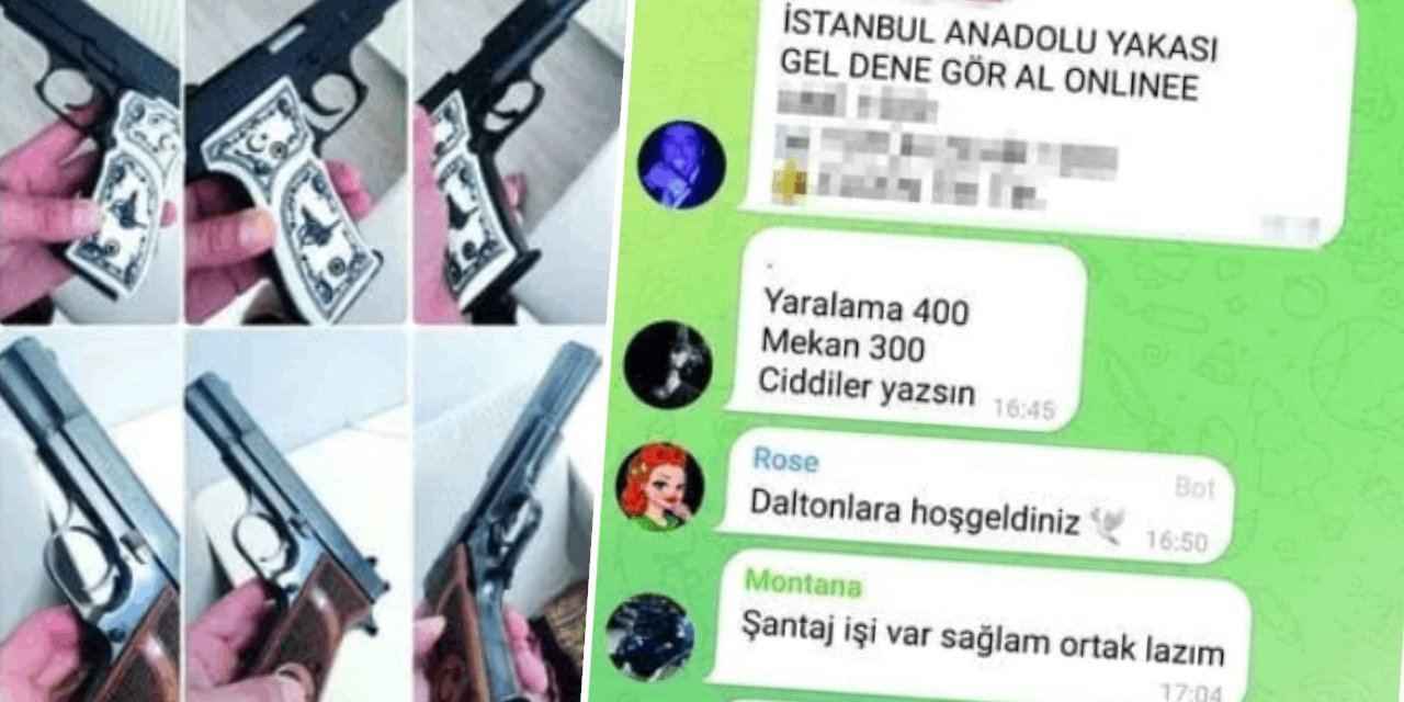 Sosyal medyada kiralık katil ilanı! "Yaralama 400 mekan 300 ciddi olan yazsın" Tabanca paylaşımları dikkat çekti