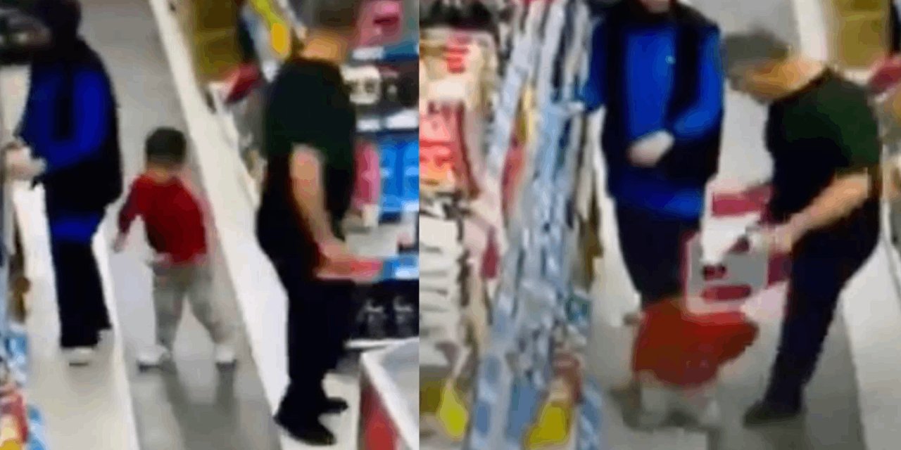 Markette 5 yaşındaki oğlunu tekmeleyerek darp eden baba tutuklandı