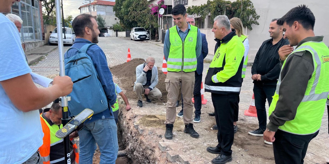 Sarnıç’ta içme suyu altyapı çalışmaları devam ediyor