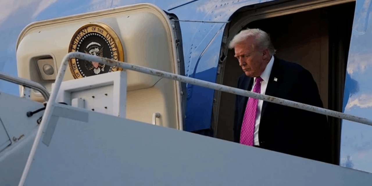 Trump'un uçağının yakınında görüldü: Acil alarma geçildi